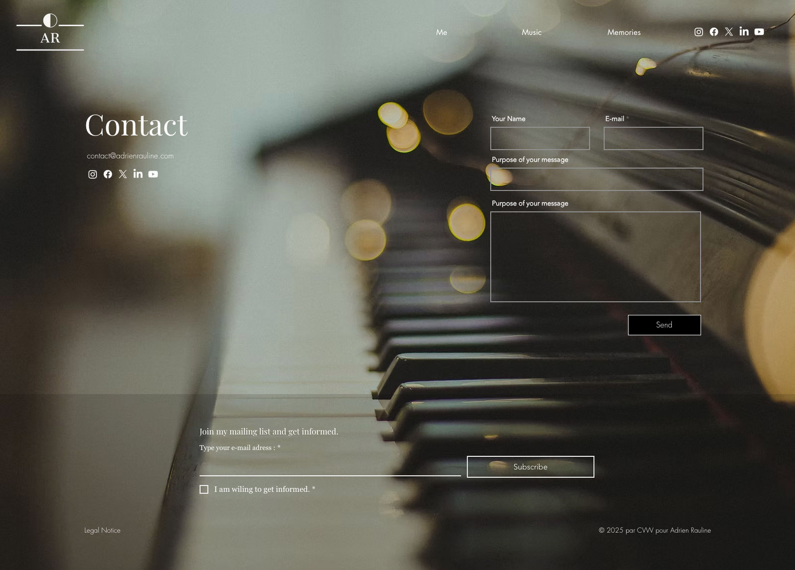 Le site Adrien Rauline